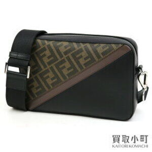 Fendi Cam Brown Bag FF Monogram Black Zucca camera shoulder Bag